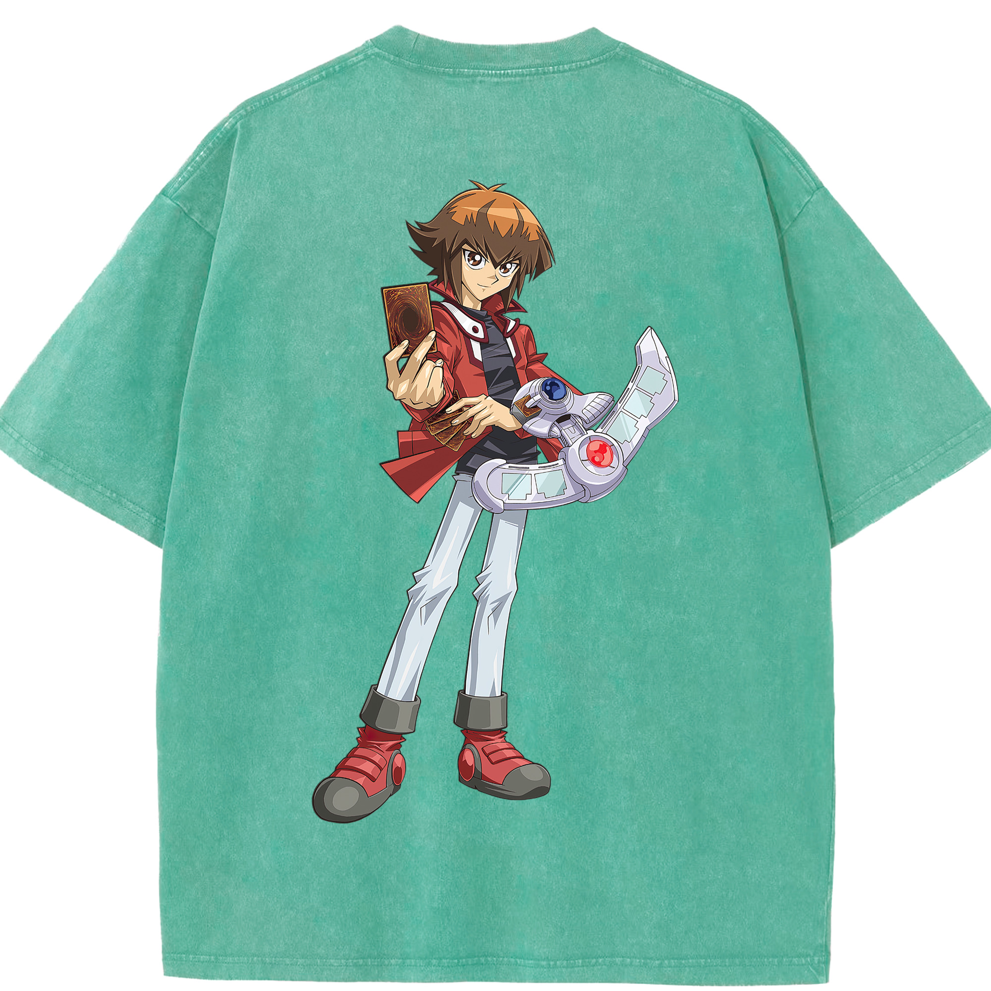 （画像用） 遊☆戯☆王 Yu-Gi-Oh! 綿100% ヴィンテージ風 半袖Tシャツ（背面プリント）